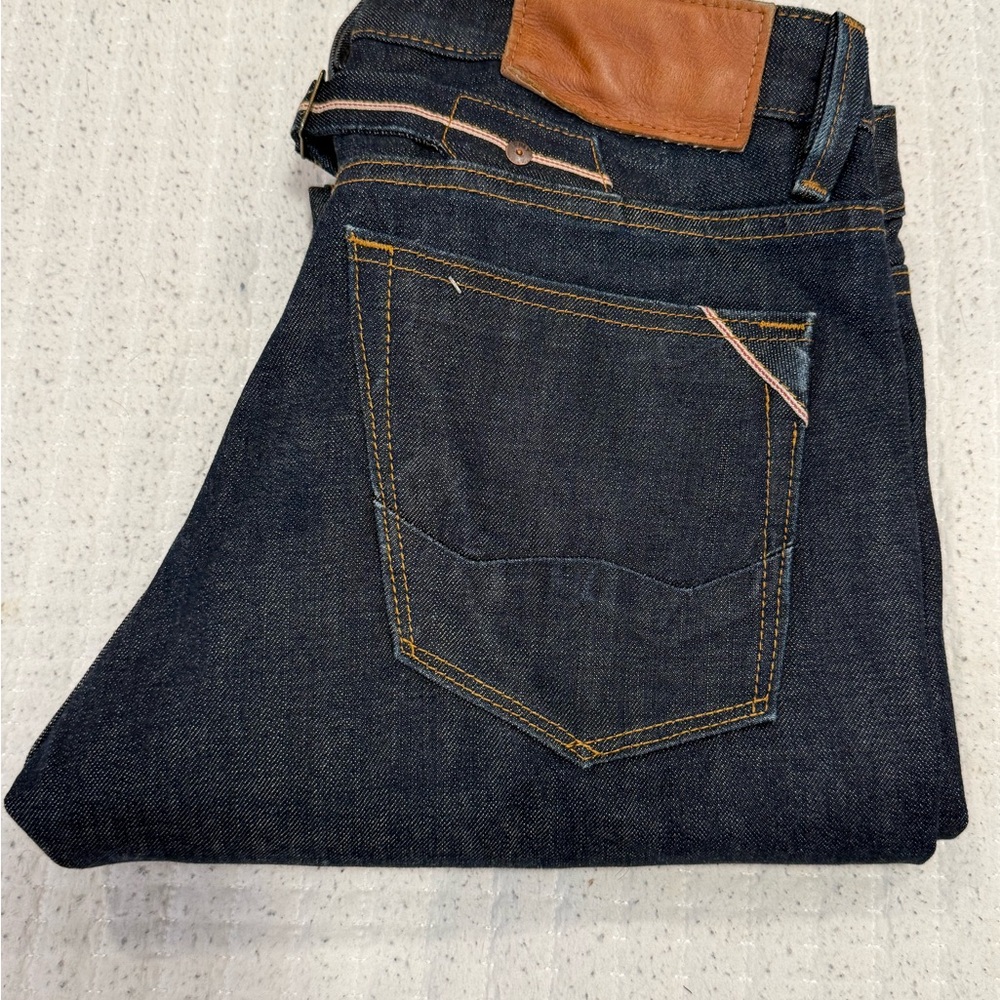 Cult of Individuality Men's Dark Blue Straight Jeans